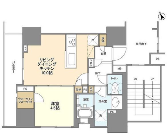 ブレス蔵前  210号室 間取り