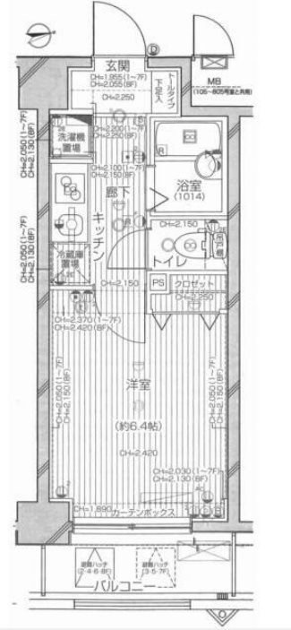 ラグジュアリーアパートメントデュオ神楽坂  504号室 間取り