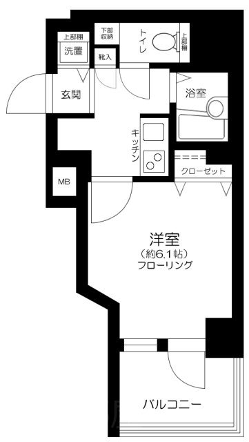 グランフォース九段    201号室 間取り