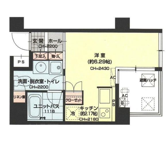 グランシャス浅草橋ルリオン    804号室 間取り