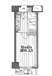 グランドガーラ日本橋茅場町   11号室 間取り