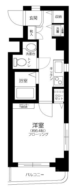 ステージグランデ市谷薬王寺   215号室 間取り
