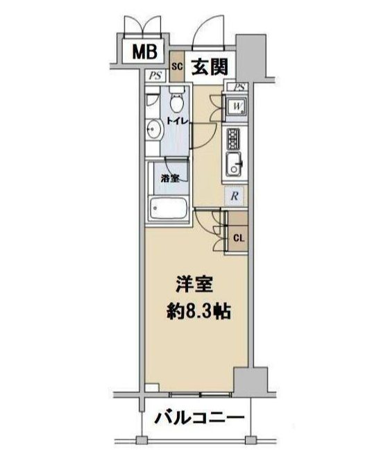 グランスイート東京   306号室 間取り