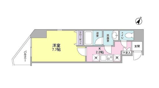 グラティア日本橋    302号室 間取り