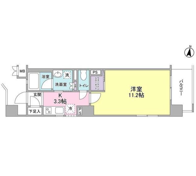ガーデンコート小石川  402号室 間取り