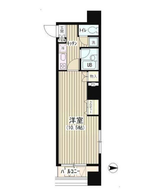 アクアコート    204号室 間取り