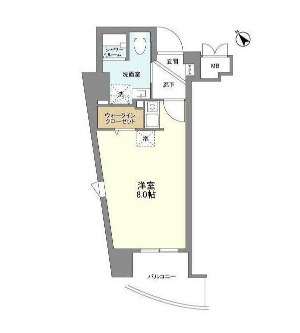 アルモニー御茶ノ水     1305号室 間取り