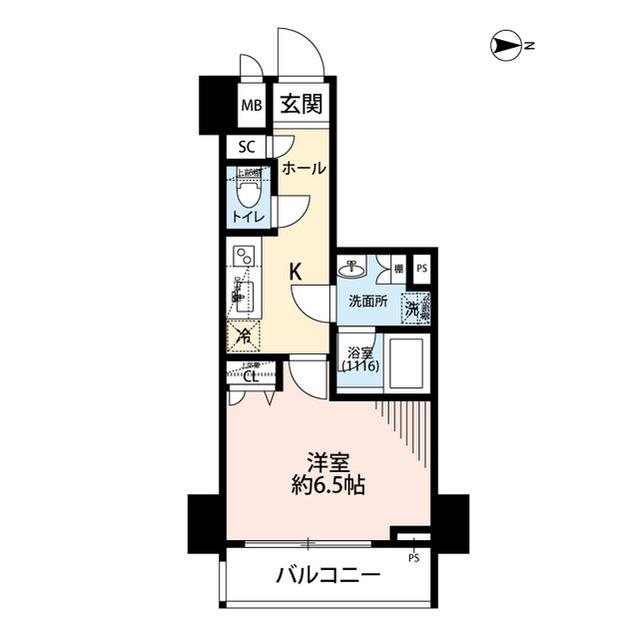 プレールドゥーク文京湯島     802号室 間取り