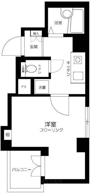 スカイコート文京根津    603号室 間取り