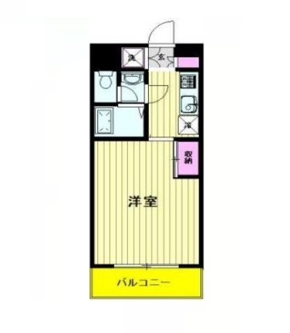 メゾンドヴィレ日本橋浜町   604号室 間取り