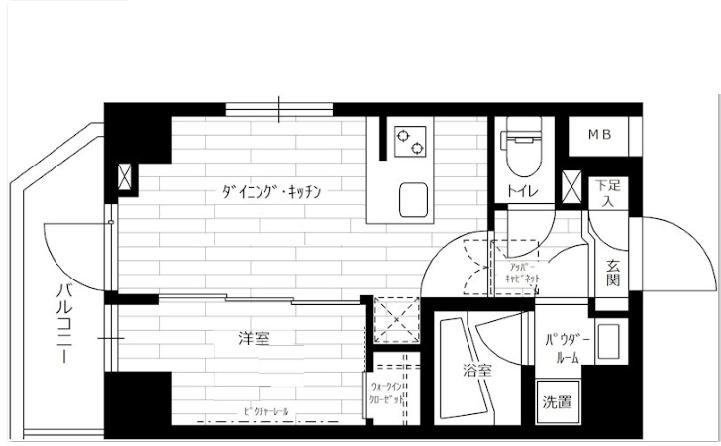 ステージグランデ早稲田    305号室 間取り