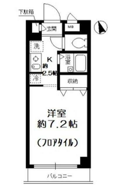 甲良町ハウス    107号室 間取り