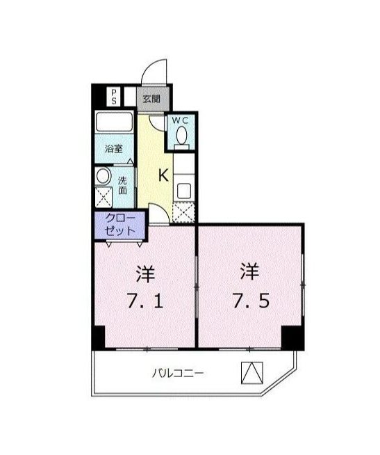 シュプリーム      402号室 間取り