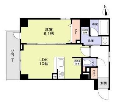 ルーセントK台東    501号室 間取り