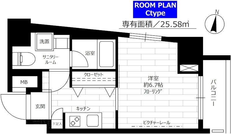 ステージファースト水道橋       701号室 間取り