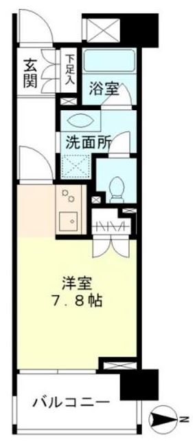 ブリリア神楽坂アイディ   513号室 間取り