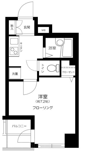 プレール・ドゥーク神田 間取り