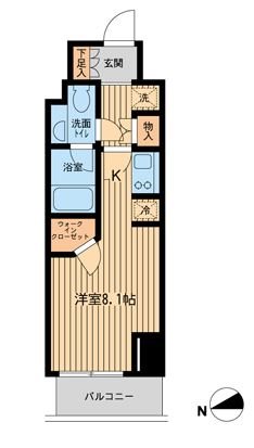ファインアドレス新御徒町     302号室 間取り