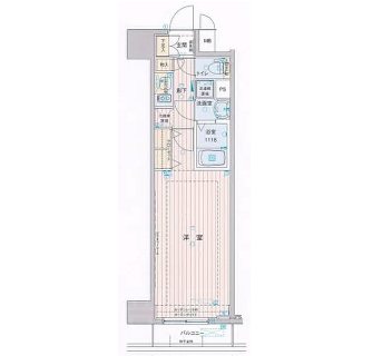 メインステージ浅草橋駅前  202号室 間取り