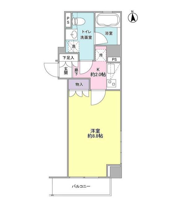 ファインクレーネ秋葉原     303号室 間取り