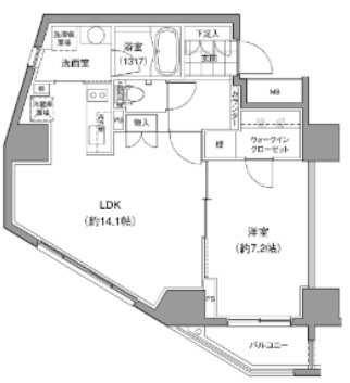 JP　noie小石川冨坂     601号室 間取り