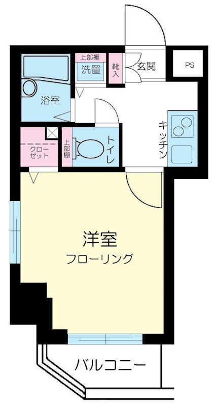 スカイコート神楽坂壱番館    206号室 間取り