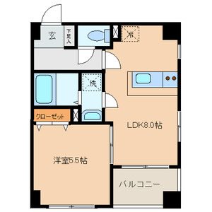 マルメゾン浅草橋 913488-403号室 間取り