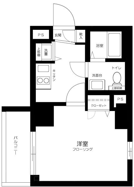 スカイコート三越前壱番館    401号室 間取り