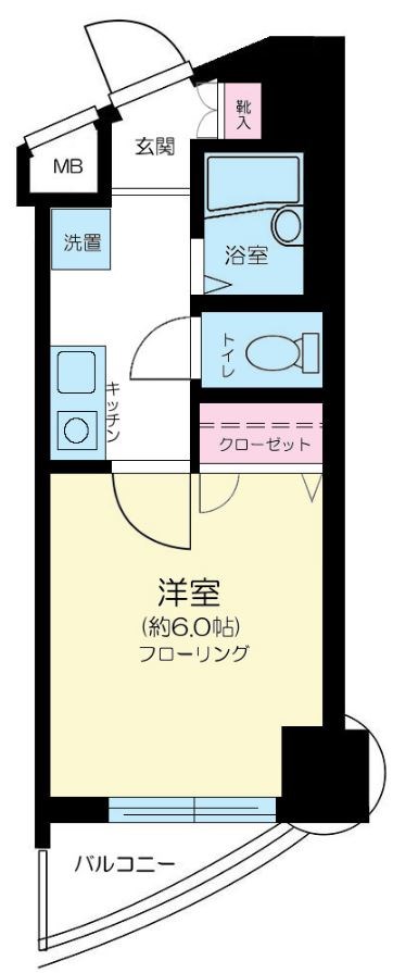 フォルトゥナ春日安藤坂    702号室 間取り