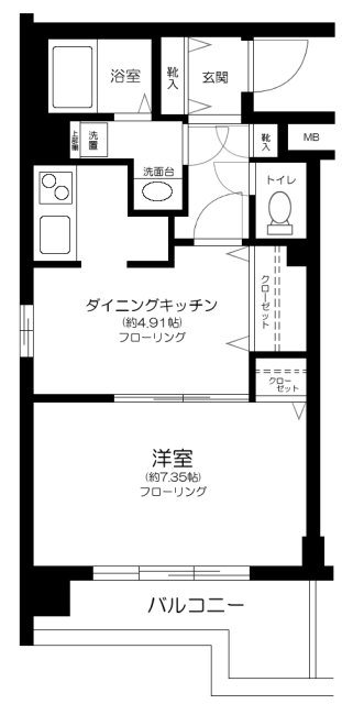 エスコート音羽 207号室 間取り