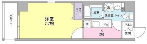 マグノリアコート  601号室 間取り