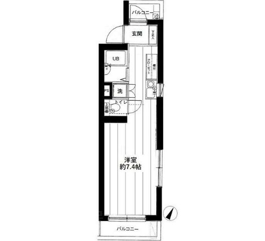 リガーレ上野池之端 502号室 間取り