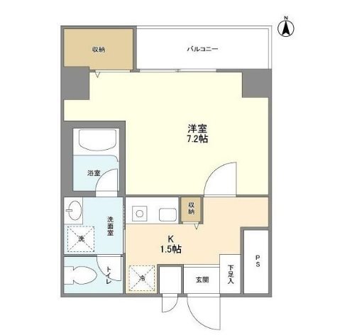 ローズマンションミヤハラ     804号室 間取り