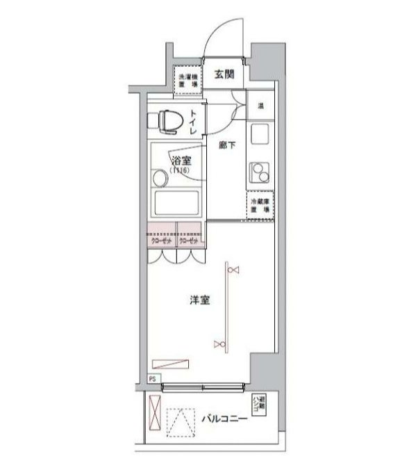 フィース神楽坂    302号室 間取り