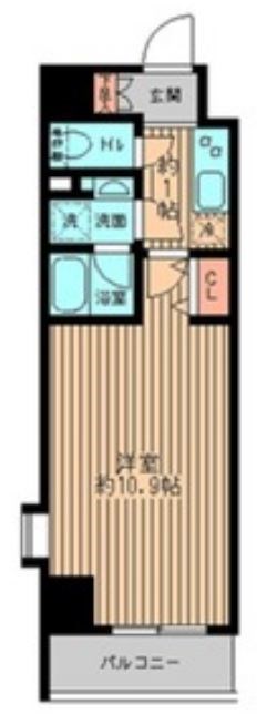 レガーロ御茶ノ水Ⅱ  201号室 間取り