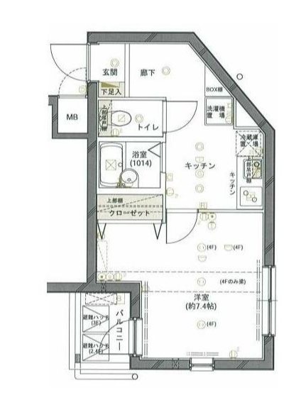 フォルトゥナ小石川    201号室 間取り