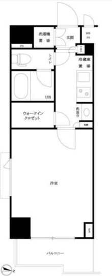 ルーブル市ヶ谷      402号室 間取り