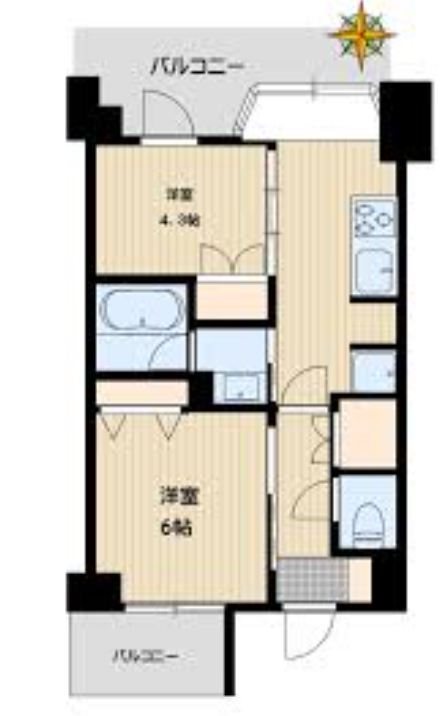 ベラカーサ池之端       121号室 間取り