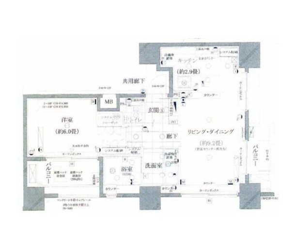 ソルフィエスタ御徒町ベレッツァ  601号室 間取り