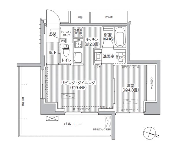 レーヴマニフィック本郷    903号室 間取り