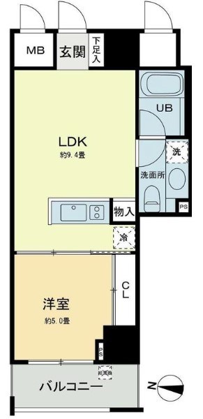 ベルファース本郷弓町    609号室 間取り