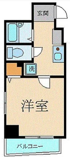スカイコート文京根津   702号室 間取り