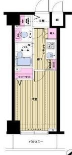 トーシンフェニックス日本橋蛎殻町   1005号室 間取り