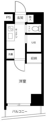 スカイコート九段下   502号室 間取り
