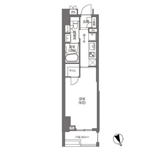 HAMACHO　APARTMENTS 204号室 間取り