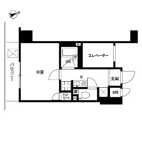 プレール御茶ノ水  204号室 間取り