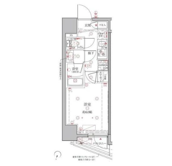 クレイシアIDZ千代田岩本 401号室 間取り