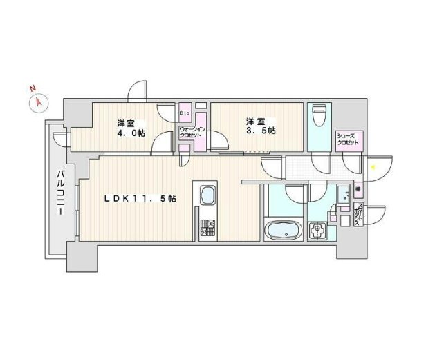 ザ・ライオンズミレス蔵前 601号室 間取り