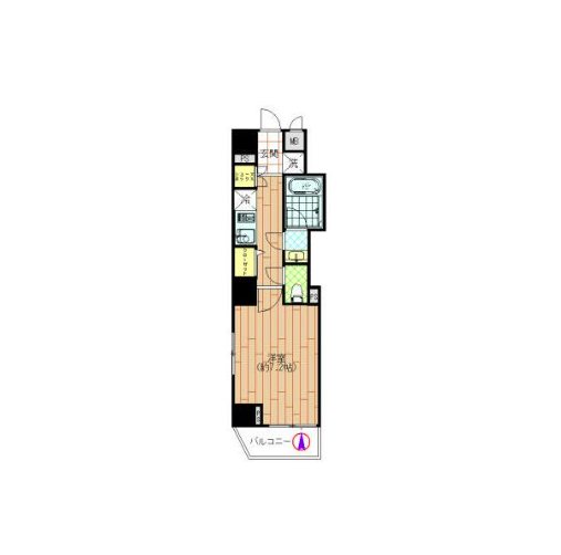 アリーチェ新御徒町  602号室 間取り