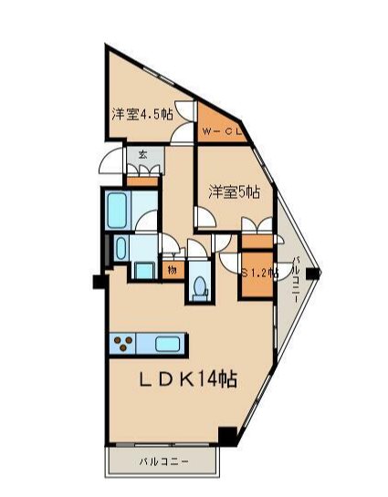レジディア文京音羽　    807号室 間取り